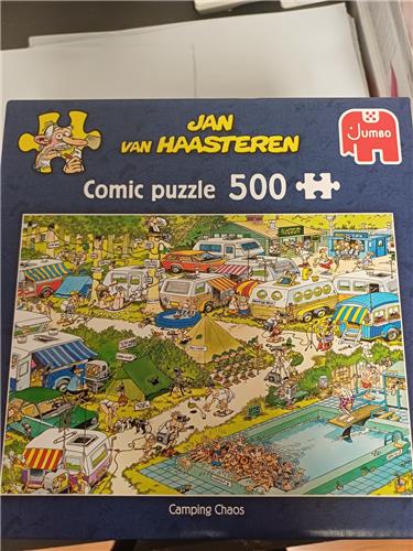 jan van haasteren puzzel camping chaos 500 stukjes