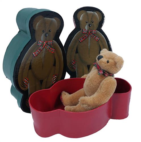 PIA Soft Toys - Pluche Knuffeldier - Beer in doos 2 ass. 35 cm