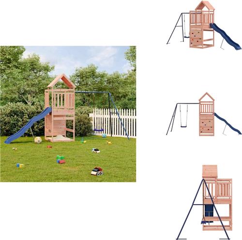 vidaXL Speelhuis - Speelhuizen - Buitenspeelsets - Speelset - Speelhuis massief douglashout