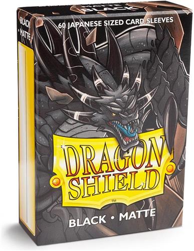 Dragon Shield Small Sleeves - Japanese Matte Black (60 Sleeves)