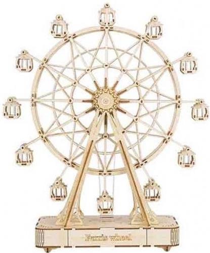 3D-puzzel Reuzenrad 33,8 cm hout naturel 232-delig