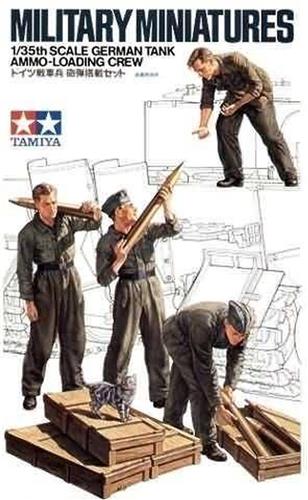 1:35 Tamiya 35188 Fig.-Set Tank Ammo Load. Crew with 4 Figures Plastic Modelbouwpakket