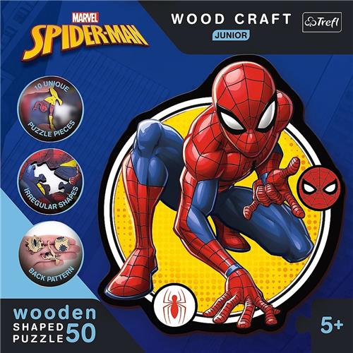 Trefl Trefl - Puzzels - Hout Ambacht Junior - Spiderman Power / Disney Marvel Spiderman_FSC Mix 70%.
