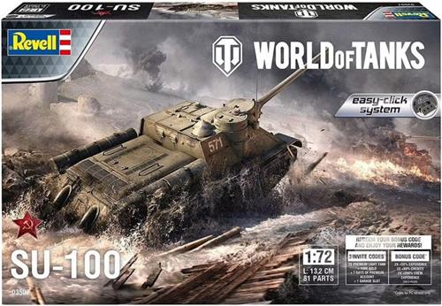 1:72 Revell 03507 SU-100 - World of Tanks Plastic Modelbouwpakket