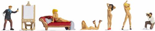 NOCH 15948 H0 Kunstenaars en naaktmodellen figuren Kant-en-klaar model