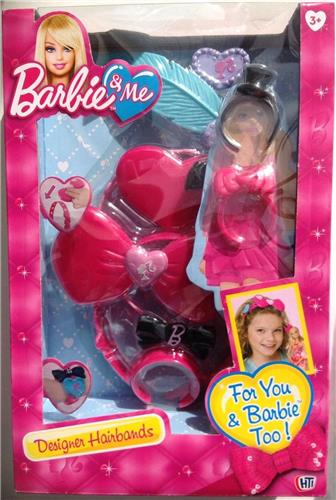 Barbie Glamtastic set om haarbanden te ontwerpen - met versieringen en armbanden, 3+