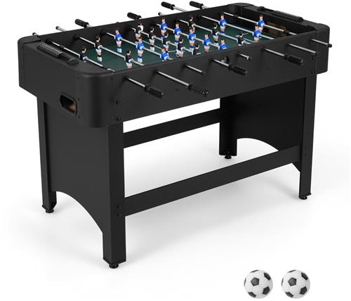 COSTWAY Tafelvoetbal Kinderen, Voetbaltafel met 22 Spelers & 2 Ballen, Professioneel Tafelvoetbal Complete Set van Hout, Voetbaltafel voor Kinderen & Volwassenen, 119 x 108 x 79 cm
