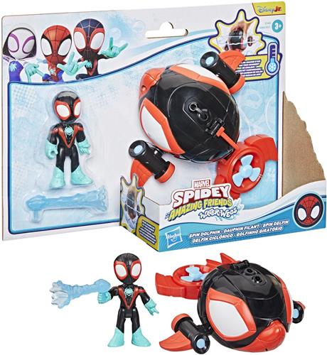 Marvel Spidey and His Amazing Friends Water-Webs Spin Dolphin - SpeelgoedonderzeeÃ«r