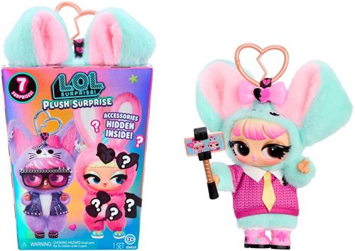 L.O.L. Surprise Plush Surprise - Pup-Tart  inclusief 7 onderdelen, verzamelbare Plush met sleutelhanger, 6 stijlen om te verzamelen, geschikt voor leeftijden vanaf 4 jaar
