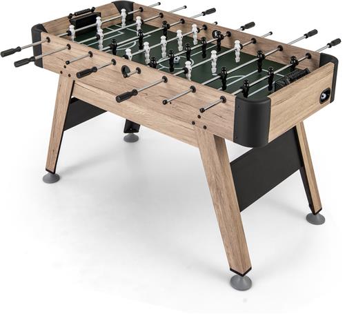 COSTWAY Tafelvoetbaltafel voor kinderen, van hout, voetbaltafel met 2 ballen en 26 voetsteunen en 2 puntentellers, voetbaltafel met in hoogte verstelbare poten, tafelvoetbal voor kinderen en