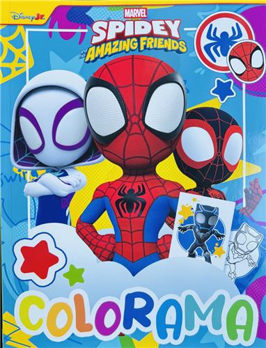 Marvel Spidey and His Amazing Friends  Spider-Man Kleurboek voor Kinderen  Marvel Kleurplaten met Spidey, Ghost-Spider en Spin  Superhelden Kleurboek