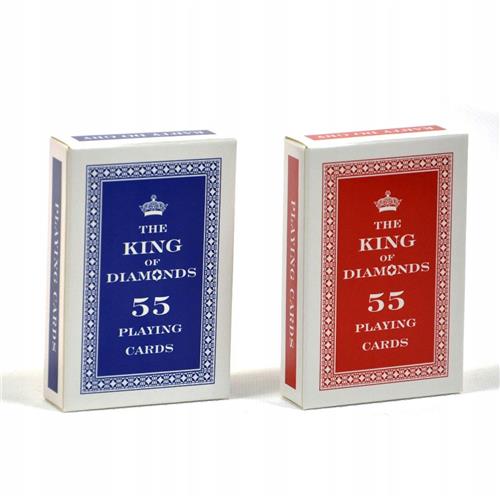 Merkloze speelkaarten 'The King of Diamonds' - 55 kaarten