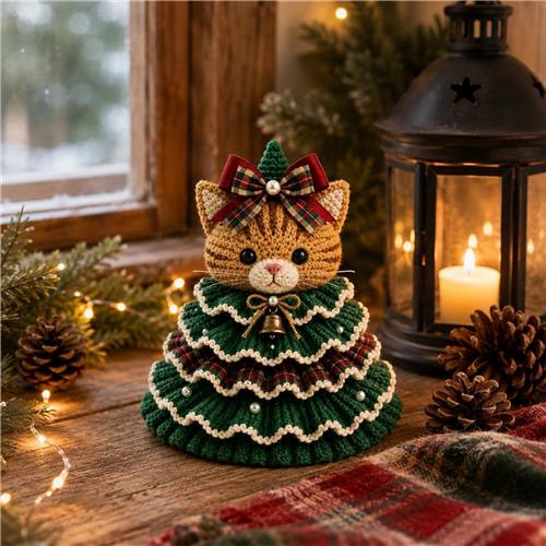 KZQ Kerstboom Haakpakket Met Dierenmotief Voor Beginners - DIY Feestelijke Versiering
