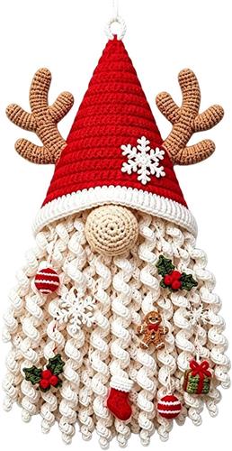 KZQ Haakpakket Voor Beginners - Gehaakt Kerstkabouter Ornament Voor Handgemaakte Feestdecoratie