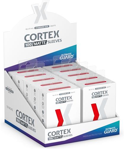 Ultimate Guard Cortex Sleeves Matte Standard Size (100) - Red