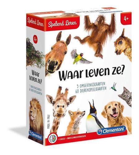 Clementoni Spelend Leren Dierenbingo Educatief spel