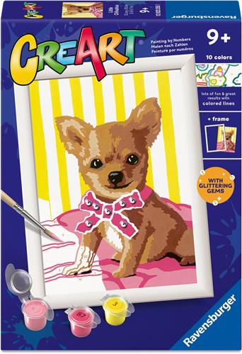 Ravensburger CreArt Little Chihuahua - Schilderen op Nummer - Kids
