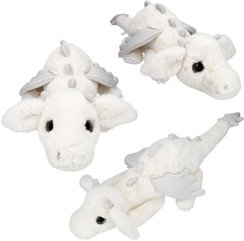 Depesche - SNUKIS knuffel draak - wit - 65 cm