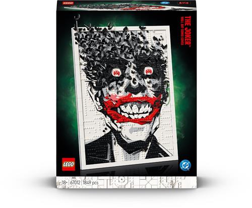 LEGO DC Batman The Joker Muurdecoratie in Stripboekstijl Bouwpakket voor Volwassenen 67012