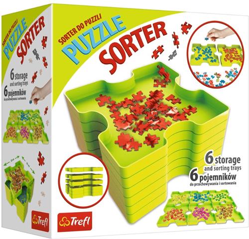 Trefl Puzzelsorteerbox - Puzzel Sorteerbakjes - 6 boxen - Vanaf 3 jaar
