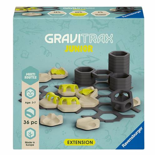 GraviTrax Junior Multi Routes uitbreiding 36 onderdelen - Knikkerbaan - Uitbreiding - 36 onderdelen - Vanaf 3 jaar
