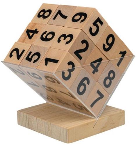 Philos Sudoku dobbelsteen FSC 100% houten speelgoed spel.