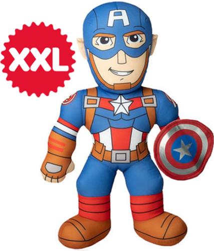 Captain America Marvel Superheld Pluche Knuffel XXL 80 cm - Grote Speelgoed Knuffels voor Kinderen - Marvel Avengers Plush Toys