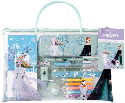 Disney Frozen schrijf- en tekenreisset, met potloden, pennen en stickers