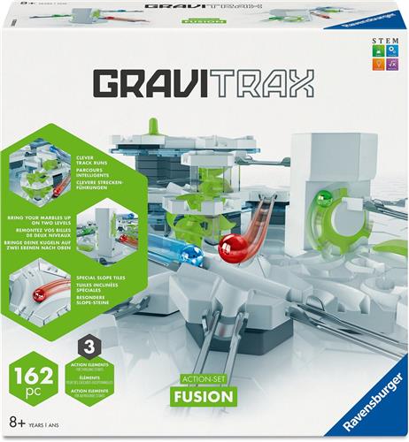 Ravensburger GraviTrax Action Set Fusion - Knikkerbaan Bouwset - 162 Onderdelen