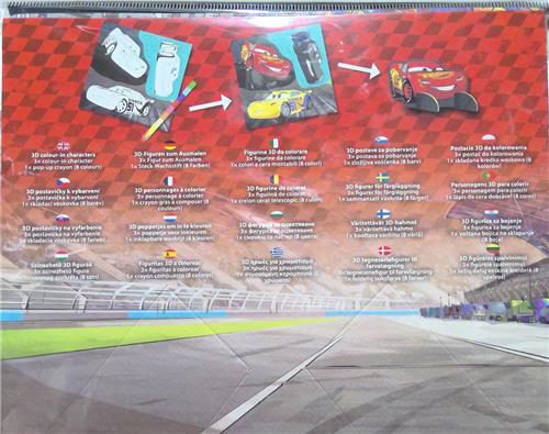 Cars 3D kleuren met 8-kleurige stift