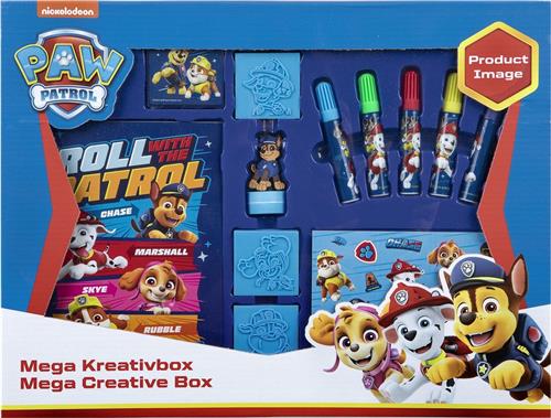 Paw Patrol - Mega Creatieve Set - Inclusief tekenboekje, 5 viltstiften, 4 stempels en stempelkussen
