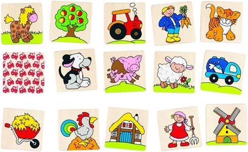 Goki Geheugenspel Boerderij 32 Delig