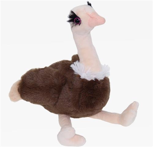 Pluche knuffel dieren Struisvogel van 33 cm - Speelgoed struisvogels knuffels - Cadeau voor jongens/meisjes