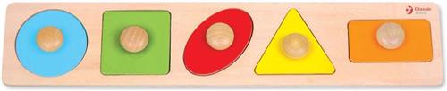 CLASSIC WORLD puzzel voor kinderen leren vormen, kleurenfiguren 7 st.