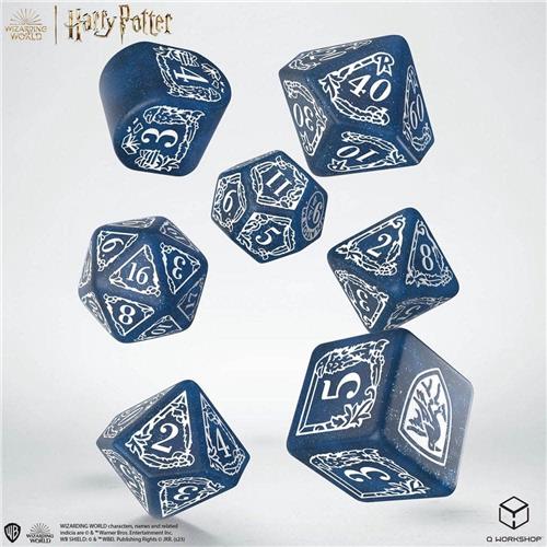 Harry Potter Dice Set Ravenclaw Modern Dice Set - Blue (7)
