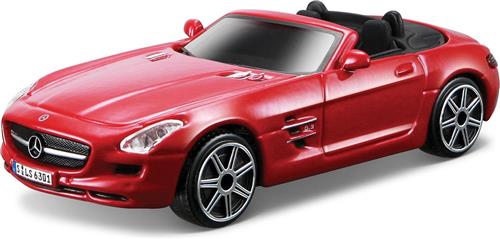 Bburago MERCEDES BENZ SLS AMG ROADSTER rood schaalmodel 1:43