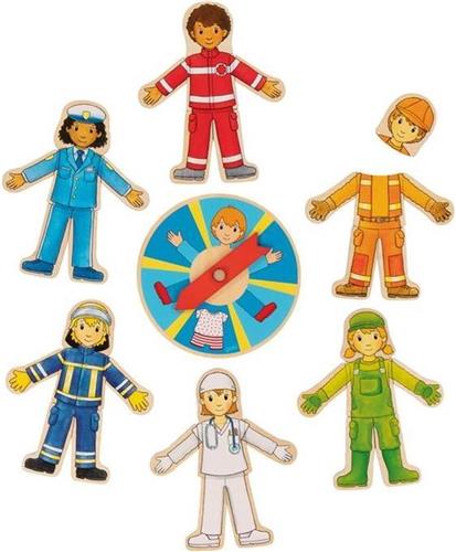 Goki Draaischijf Carrièrezoeker 14 Cm 38-delig