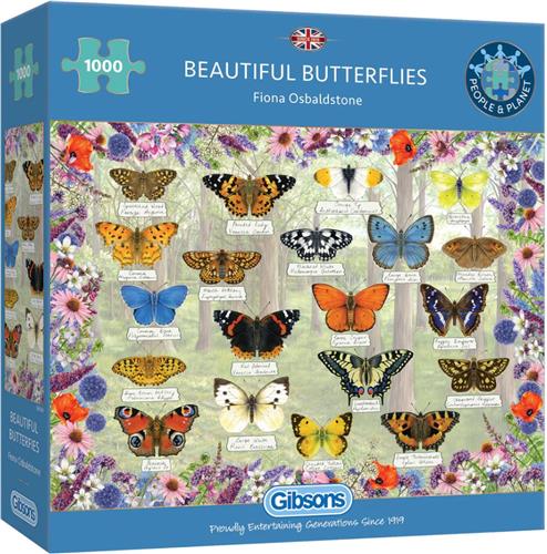 Gibsons Beautiful Butterflies (1000)