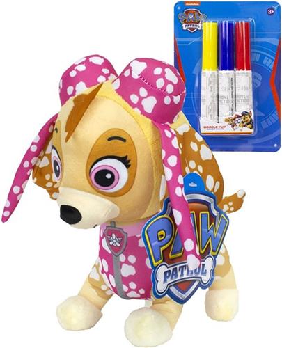 Paw Patrol Skye - Doodle - 20 Cm Pluche - Roze