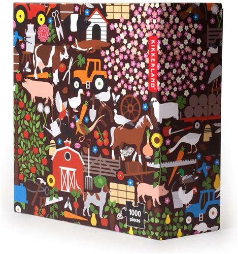 Kikkerland 1000 Stukjes Puzzel - Farm