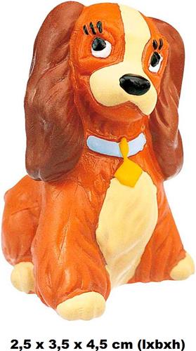 Bullyland - Disney Lady en de Vagebond - Lady 2,5 x 3,5 x 4,5 cm (lxbxh)