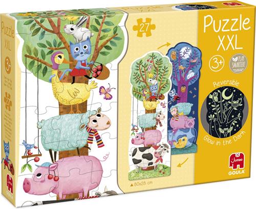 Jumbo - Goula Puzzle XXL - Dag en Nacht - Kinderpuzzel - 27 stukjes