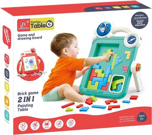 Woopie activiteitenbord - Educatief speelgoed - Educatief - Tekenbord - Tetris - Arcade