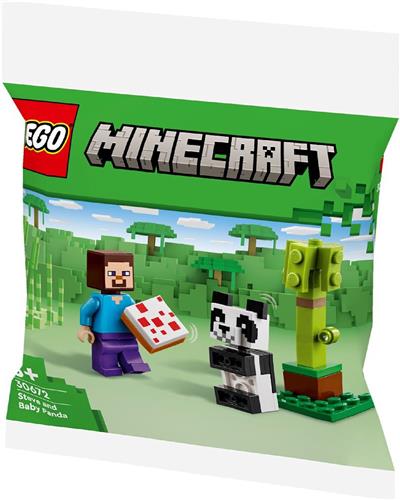 LEGO Steve met babypanda - 30672