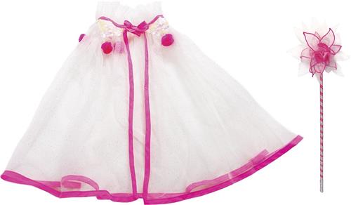 Great Pretenders - Whimsy White Capelet & Wand Set