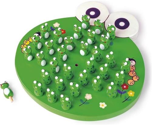 Small Foot - Houten Spel Solitaire Kikker