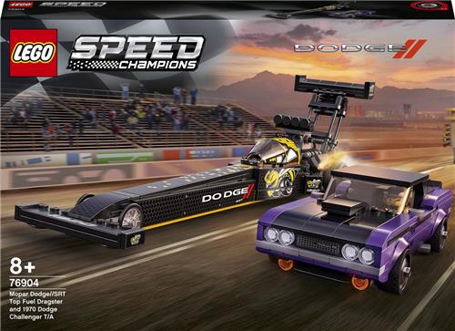LEGO Speed Champions Mopar Dodge//SRT Top Fuel Dragster en 1970 Dodge Challenger T/A - 76904
