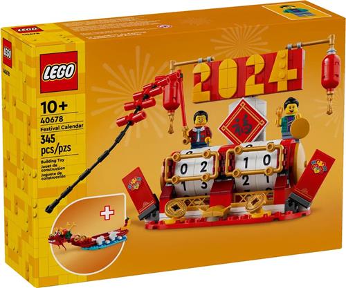 LEGO Chinees Nieuwjaar 40678 - Festivalkalender + Drakenboot