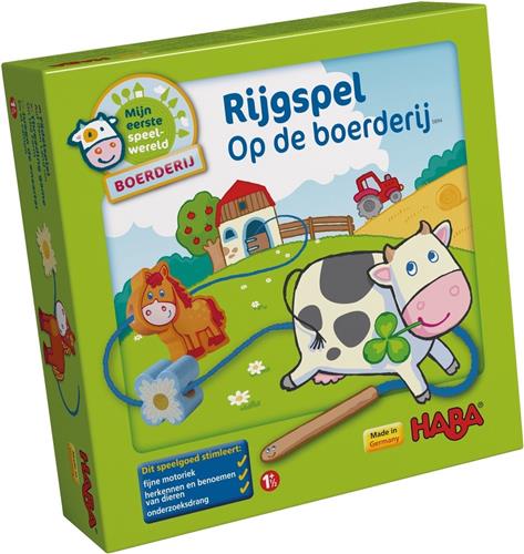 Haba Rijgspel Peuterspeelgoed Op de boerderij