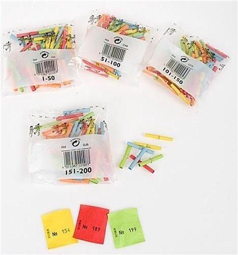 Papieren winnende loten - Reeks: nummers 151-200